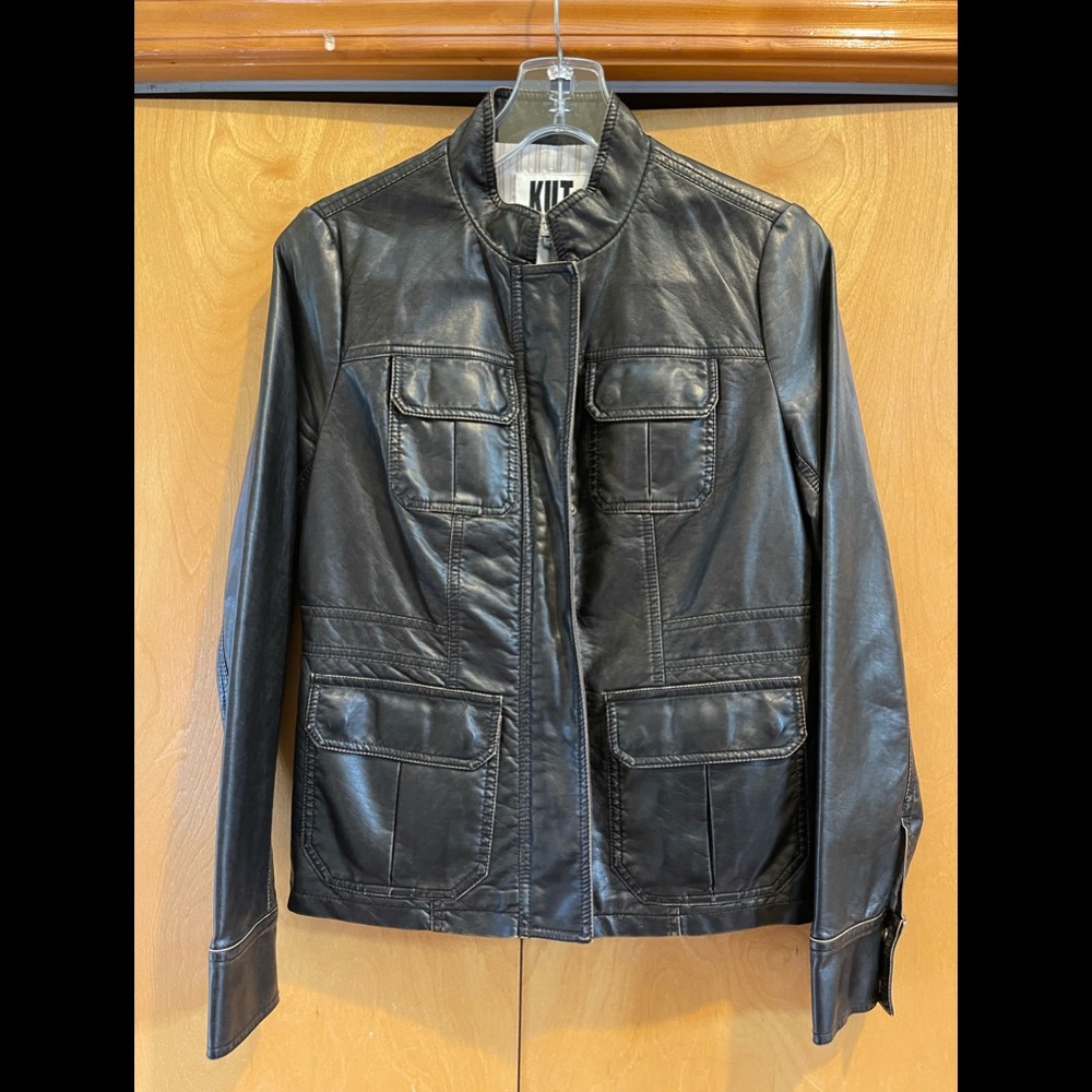 Women’s faux leather jacket